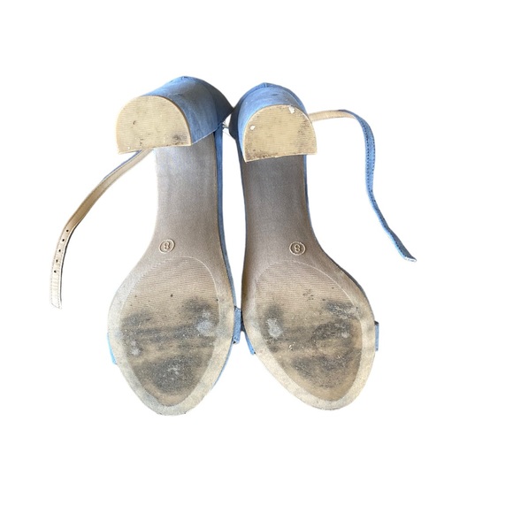 Lulus light blue suede heels - Picture 4 of 4